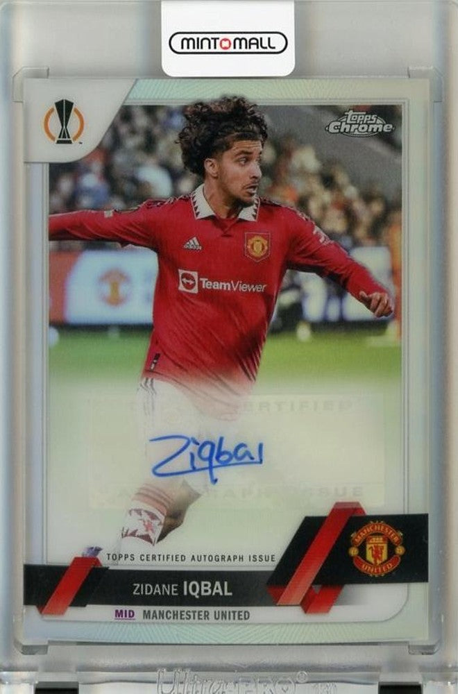 2022-23 Topps Chrome UEFA Club Competitions Zidane Iqbal Autograph trading card #CAZI