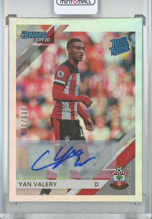 2019-20 Panini Chronicles Soccer Yan Valery Rated Rookie Donruss Signature Edition 300 out of 300 card
