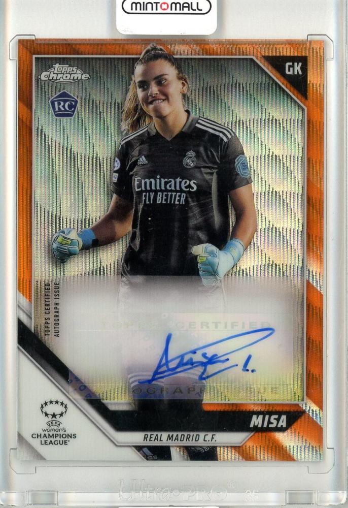 2021-22 Topps Chrome Women trading card featuring a female athlete from the Chrome Women series