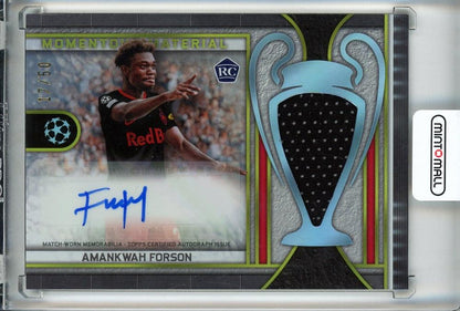 2023-24 Topps Museum Collection UEFA Champions League Amankwah Forson RC Jumbo Autograph Gold card #MMJA-AF17