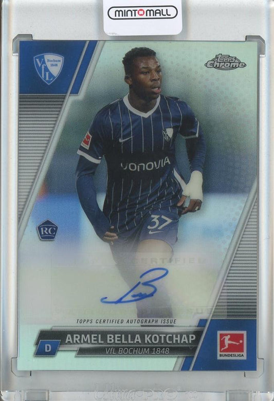 2021-22 Topps Chrome Bundesliga Armel Bella Kotchap rookie card with base autograph