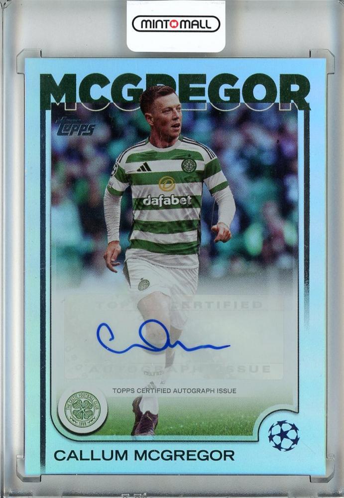 2024-25 Topps UEFA Club Competitions Callum McGregor autograph card from Celtic FC