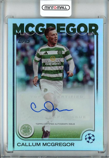 2024-25 Topps UEFA Club Competitions Callum McGregor autograph card from Celtic FC