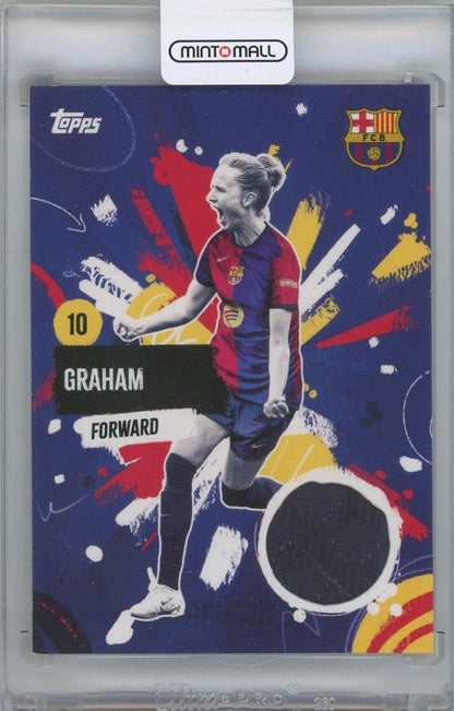 2024-25 TOPPS FC Barcelona Team Set Barca Rumba Relics featuring Caroline Graham Hansen collectible card