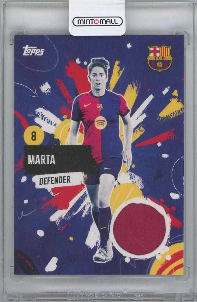 2024-25 TOPPS FC Barcelona Team Set Barca Rumba Relics featuring Marta Torrejon trading card