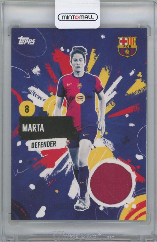 2024-25 TOPPS FC Barcelona Team Set Barca Rumba Relics featuring Marta Torrejon trading card