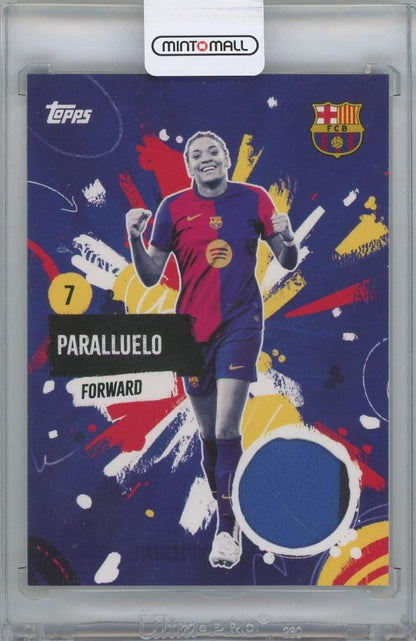 2024-25 TOPPS FC Barcelona Team Set featuring Barca Rumba Relics with player Salma Parraluelo