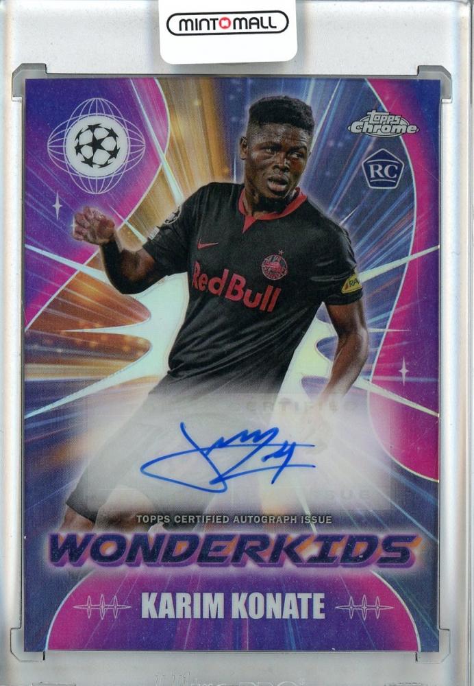 2023-24 Topps Chrome UEFA Club Competitions Karim Konate Wonderkids Autographs card #WA-KK from FC Salzburg