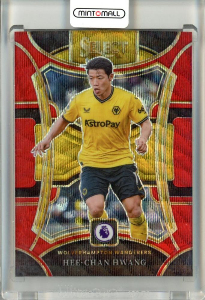 2023-24 Panini Select Premier League Hee-Chan Hwang #199 Mezzanine Red Wave 070/149 trading card