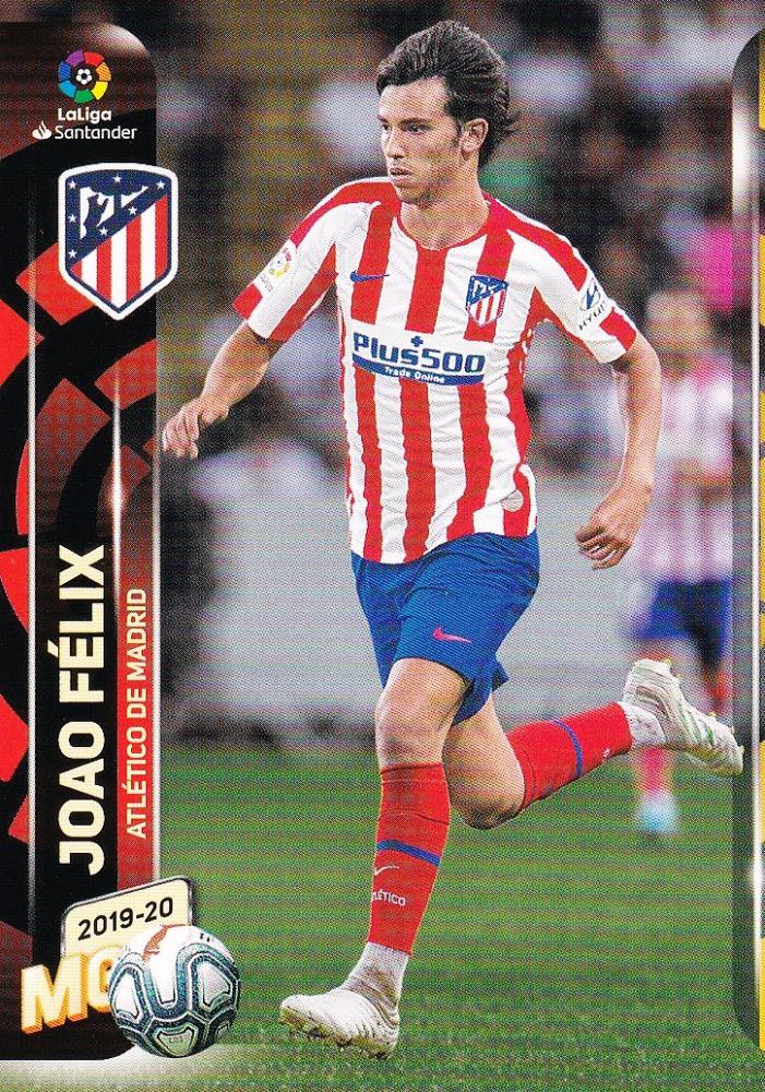 2019-20 PANINI MEGACRACKS 2ND EDICION trading card featuring Atletico de Madrid player Joao Felix Base