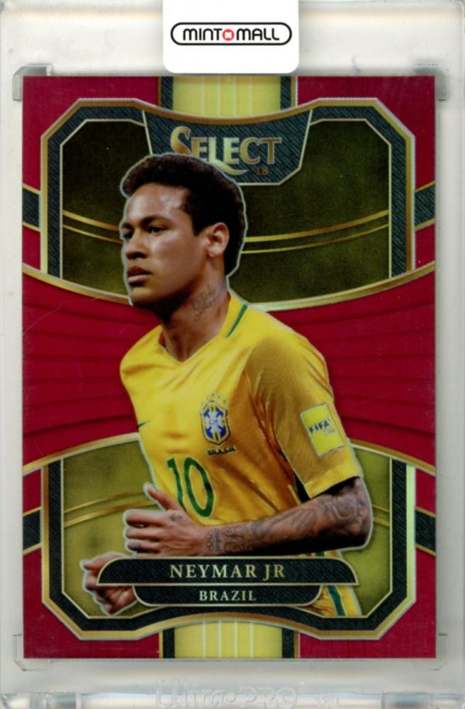 2017-18 Panini Select Neymar Jr #70 Base Maroon Parallel trading card numbered 149 out of 199