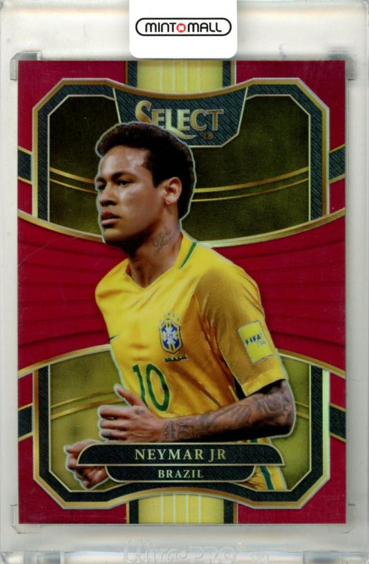2017-18 Panini Select Neymar Jr #70 Base Maroon Parallel trading card numbered 149 out of 199