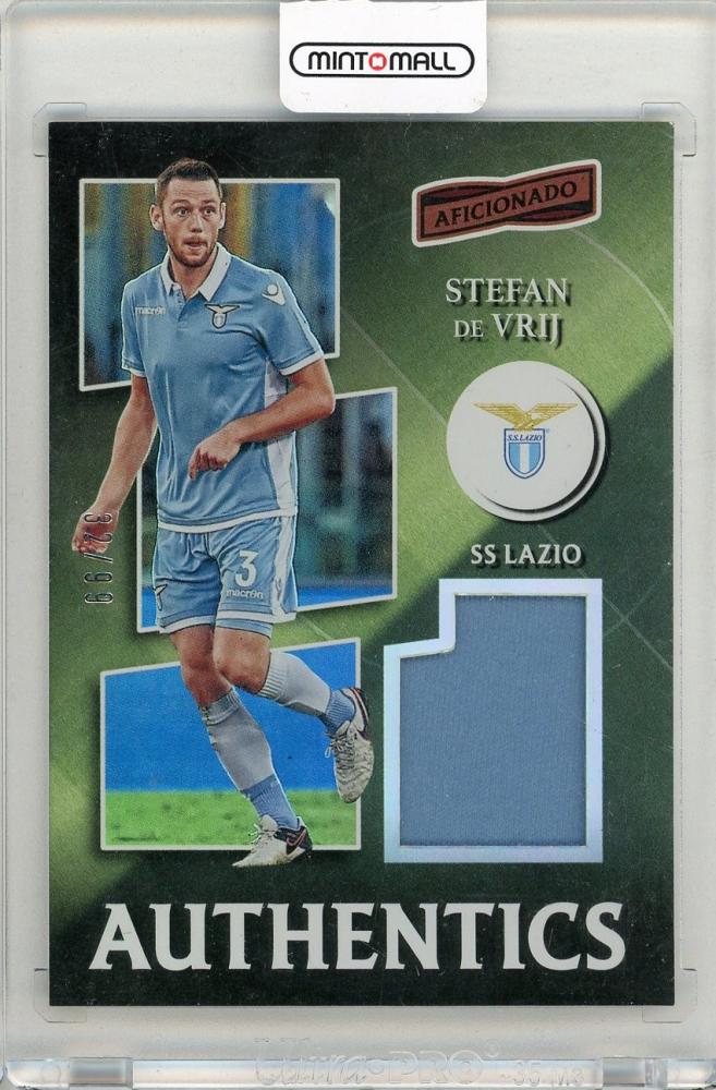 2016-17 PANINI Aficionado Authentics Memorabilia card of Stefan de Vrij #6232/99 from SS Lazio