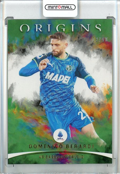 2021-22 Panini Chronicles Soccer Origins Serie A Domenico Berardi card from US Sassuolo Calcio in unused condition