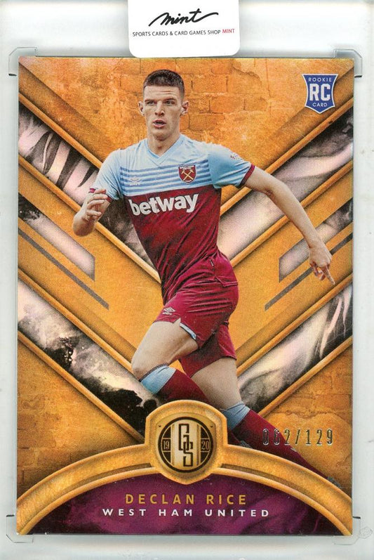 2019-20 Panini Gold Standard Declan Rice rookie card numbered 062 of 129