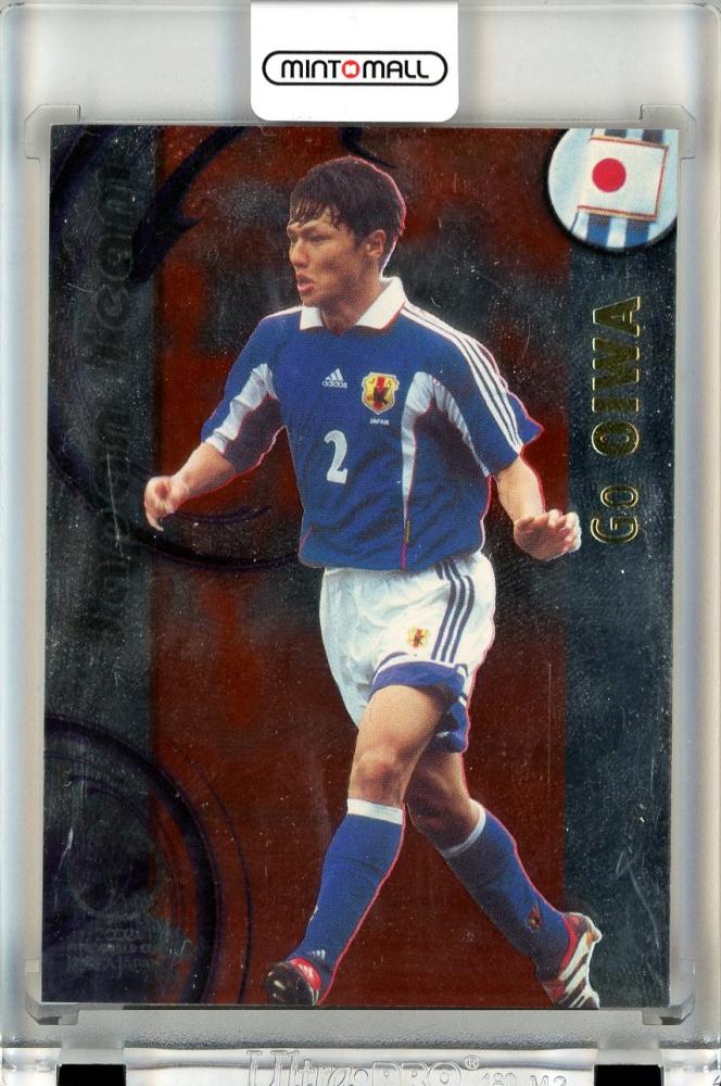 2002 Panini FIFA World Cup Korea Japan trading card featuring Japan Go Oiwa with serial number J9
