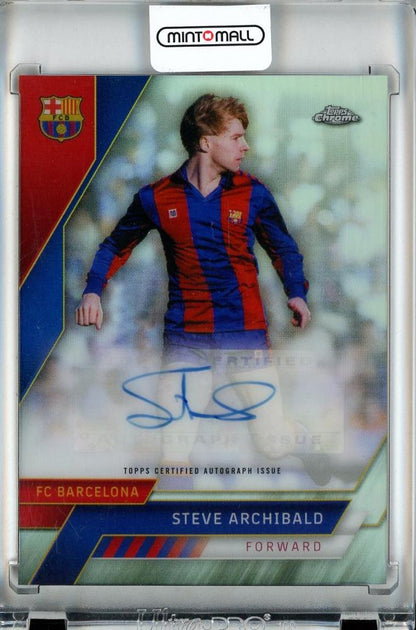 2023 Topps Chrome FC Barcelona Official Team Set with Steven Archibald autographed cards