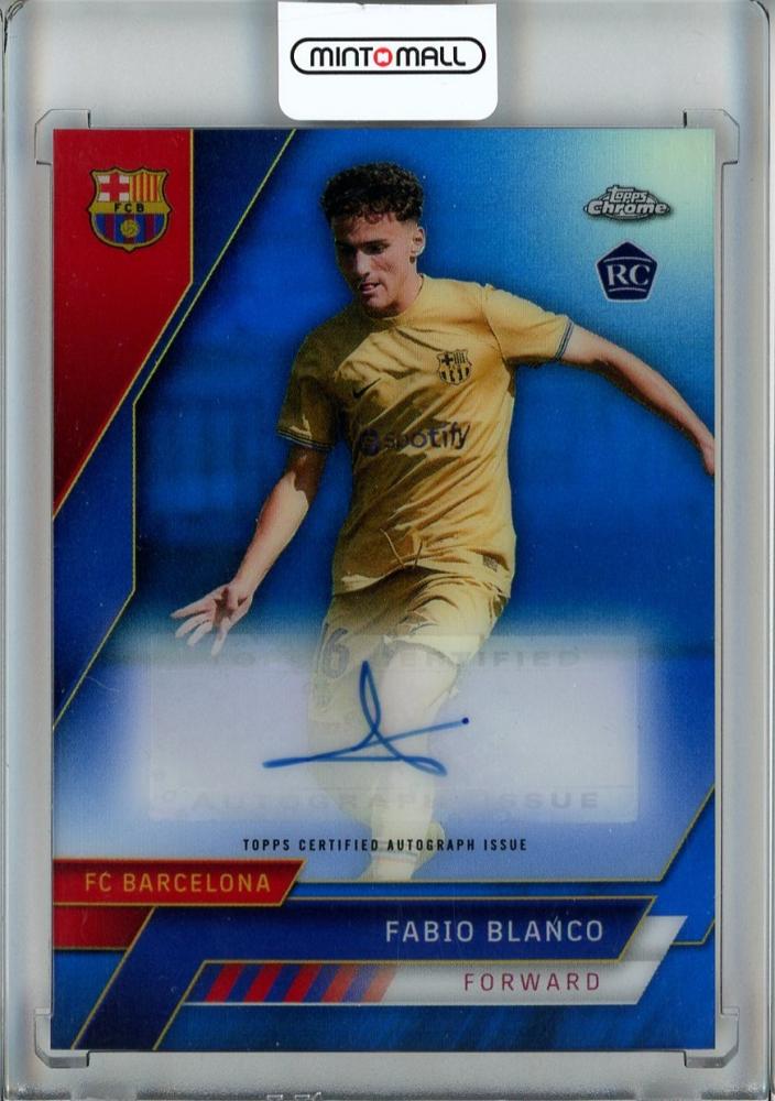 2023 Topps Chrome FC Barcelona Official Team Set with Fabio Blanco rookie card and autographs