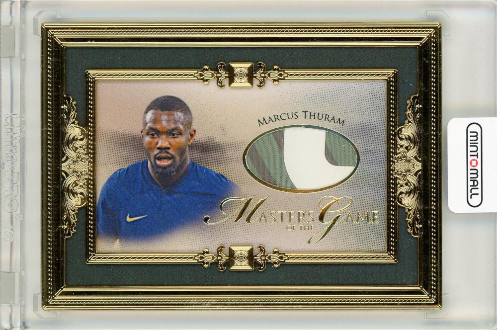 2024 Futera Unique NOSTALGIA Marcus Thuram Masters of the Game Gold patch jersey card numbered 10 out of 13