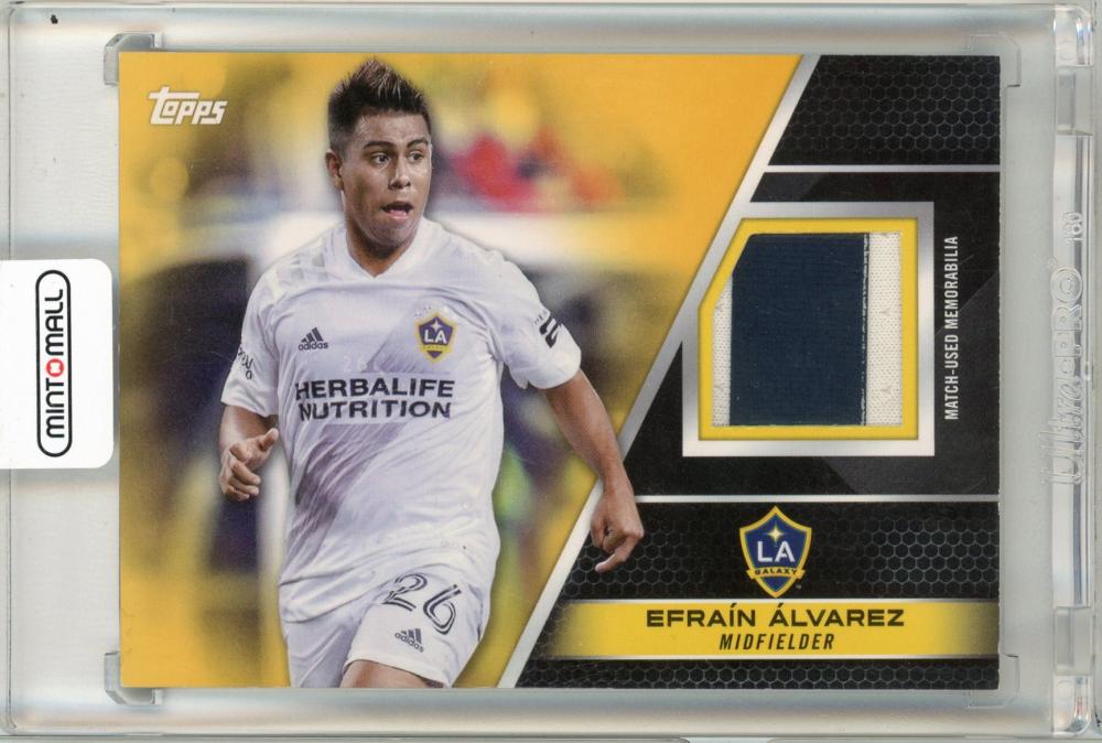 2022 Topps Major League Soccer Efrain Alvarez collectible jersey numbered 49 out of 50