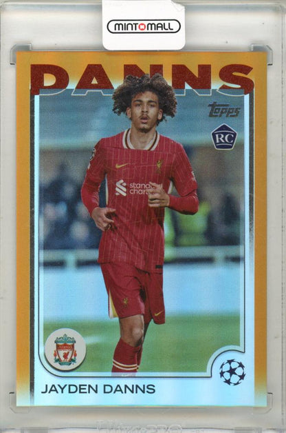 2024-25 Topps UEFA Club Competitions trading card featuring Jayden Danns numbered 03 of 25