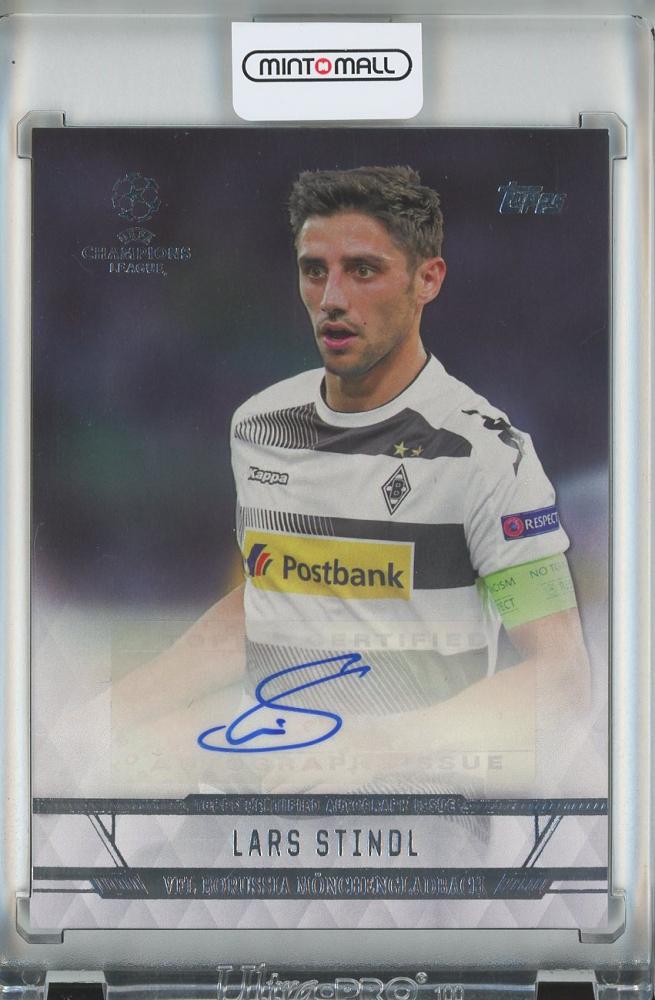 2016-17 Topps UEFA Champions League Showcase Soccer card of Lars Stindl with Champions League autograph