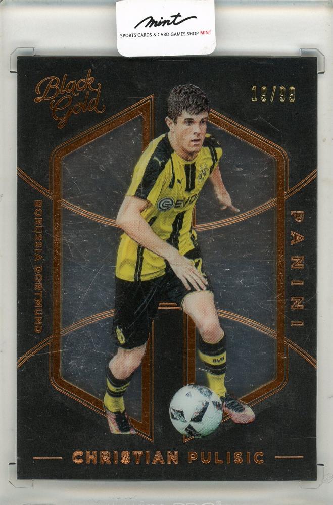 2016-17 Panini Black Gold Christian Pulisic trading card serial number 19 of 99 in used condition
