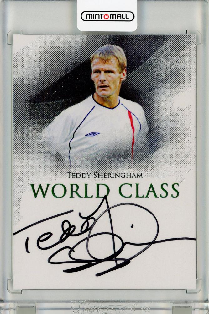 2024 Futera Unique World Football Teddy Sheringham WORLD CLASS Autograph card serial number 6 of 8 with handwritten signature