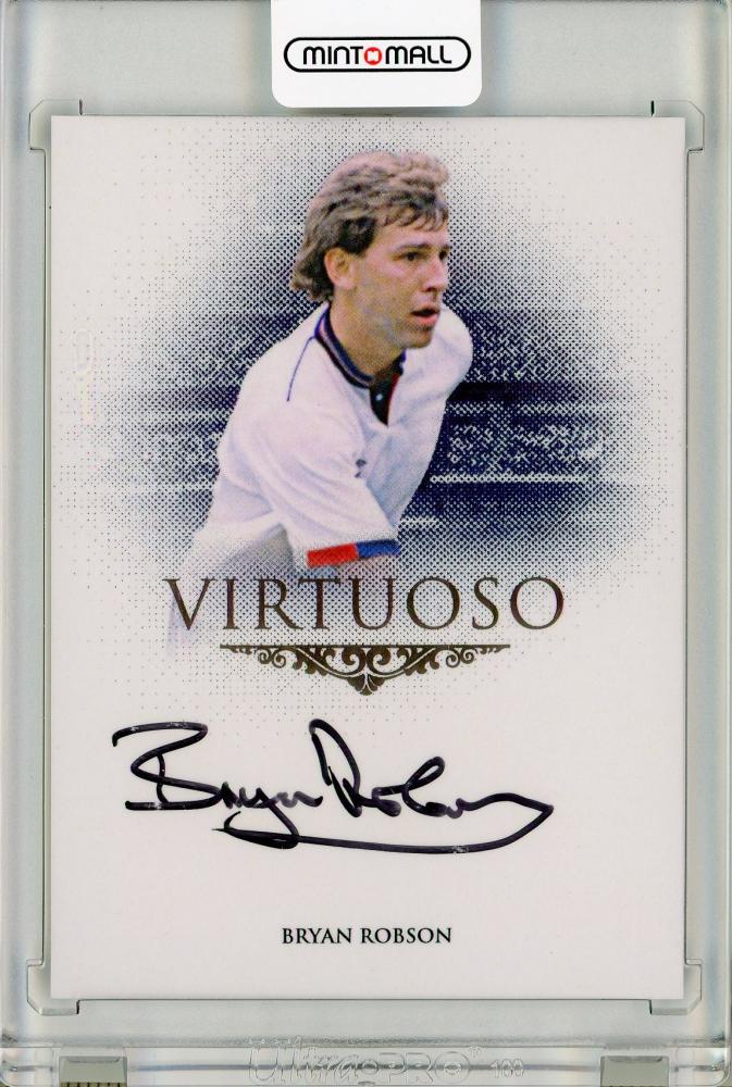 2024 Futera Unique World Football Bryan Robson VIRTUOSO autograph card numbered 4 out of 10