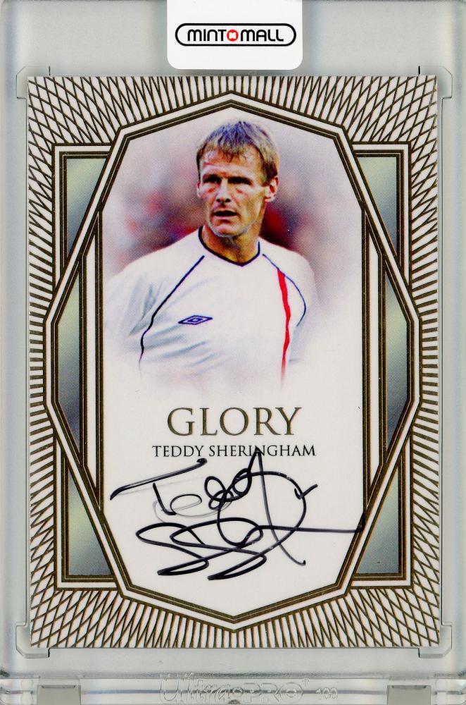 2024 Futera Unique World Football Teddy Sheringham GLORY Autographs card with handwritten autograph, serial number 2 of 7