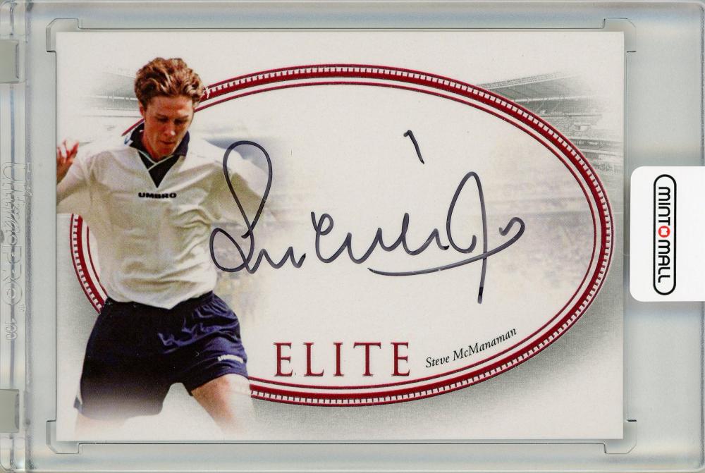 2023-24 Futera Unique World Football Steve Mcmanaman ELITE autograph card serial number 2 of 4