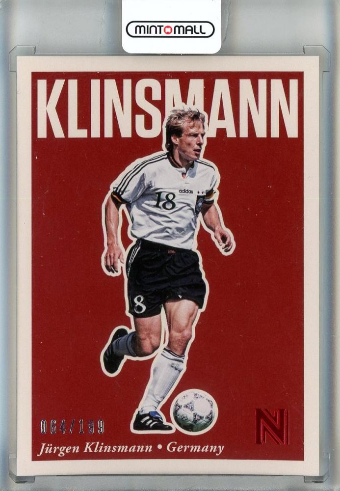2017 Panini Nobility Jürgen Klinsmann red trading card numbered 160 of 199 featuring Germany