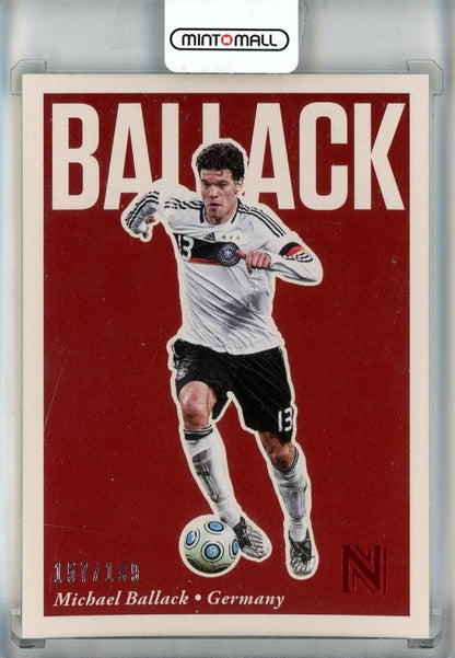 2017 Panini Nobility Michael Ballack Red trading card numbered 50157 of 199 Germany