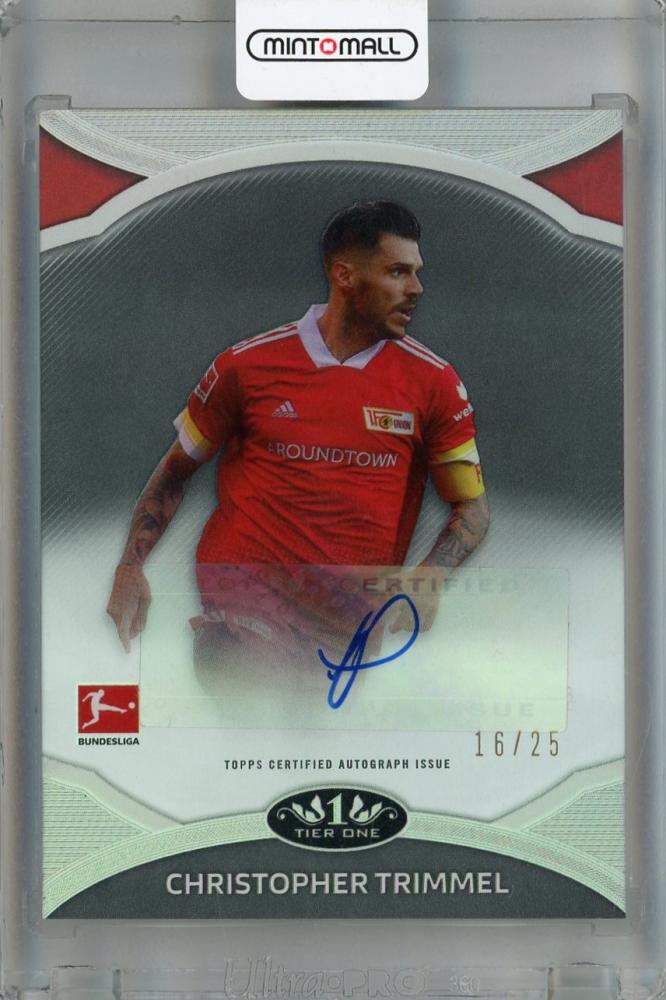 2020-21 Topps Tier One Bundesliga Christopher Trimmel Prime Performers Autograph Black card number PP-CT