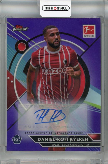 2022-23 Topps Finest Bundesliga Sport-Club Freiburg Daniel-Kofi Kyereh Purple Autograph Rookie Card #88