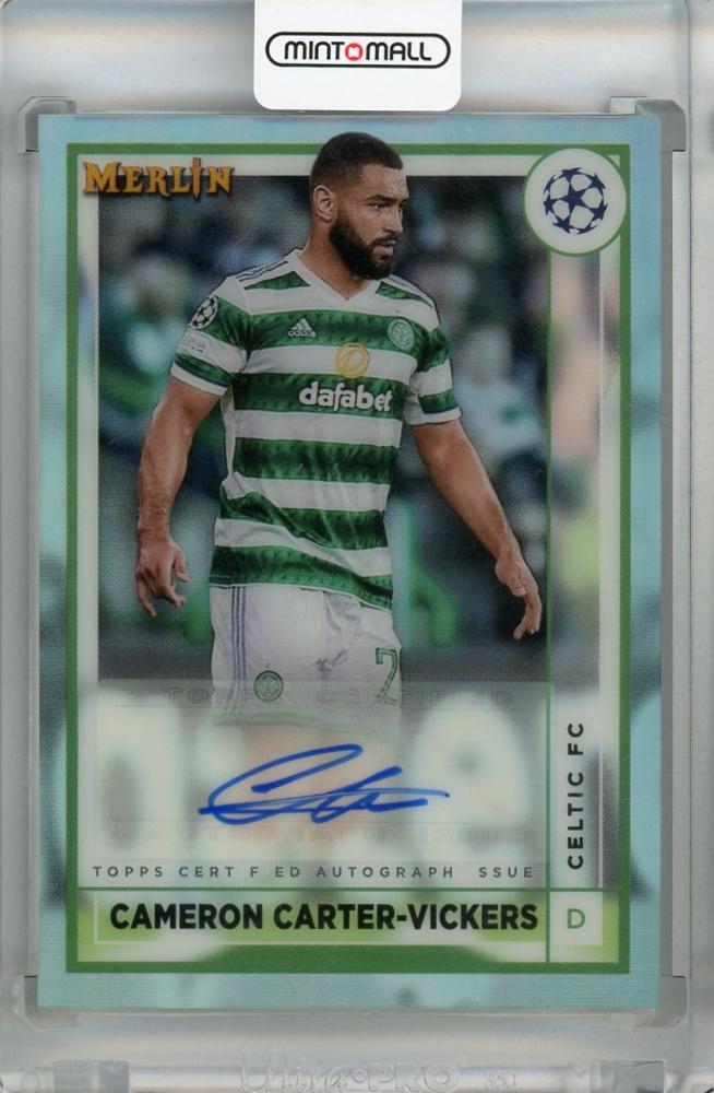 2022-23 Topps Merlin Chrome UEFA Club Competitions Celtic FC Cameron Carter-Vickers autograph card #AC-CCV