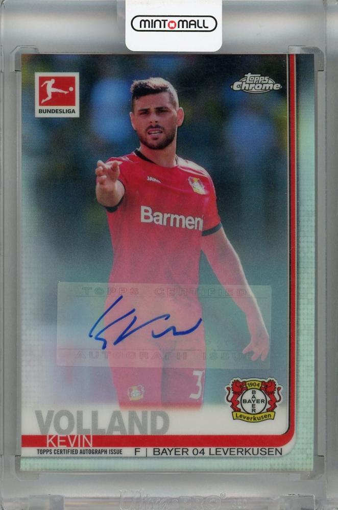 2019-20 Topps Chrome Bundesliga Bayer 04 Leverkusen Kevin Volland autograph trading card #33
