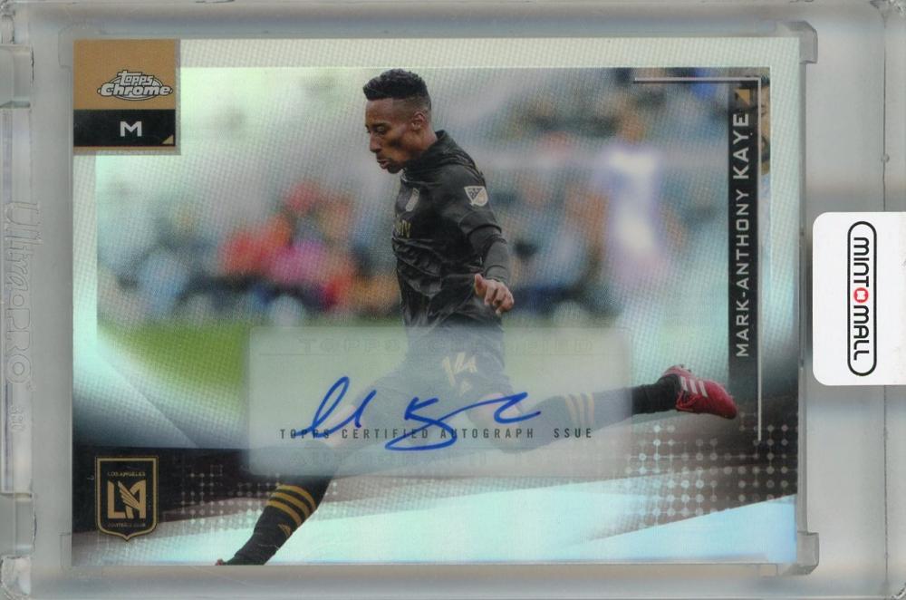 2021 Topps Chrome MLS LAFC Mark-Anthony Kaye Autograph #7 trading card
