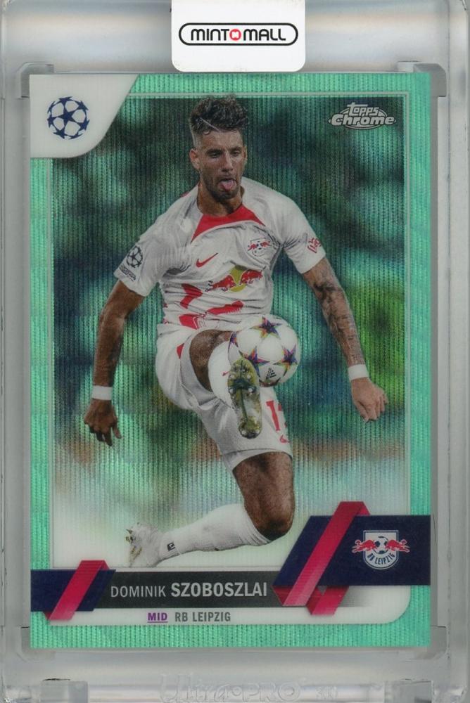 2022-23 Topps UEFA Club Competitions Dominik Szoboszlai Neon Green Foil card #171, serial number 088 out of 199