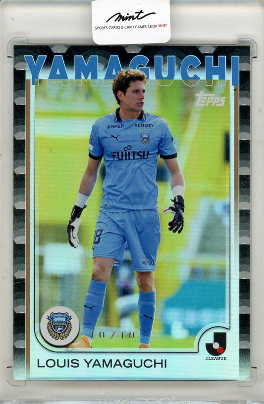 2024 Topps J-League Flagship card featuring Yamaguchi Ryu Ii serial number 10 out of 10