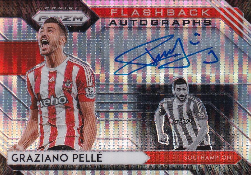 2020-21 Panini Prizm Premier League Breakaway Southampton Graziano Pelle Flashback Autographs card