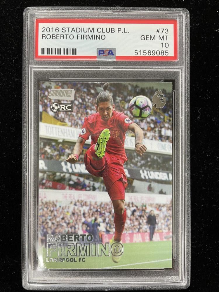 2016 Topps Stadium Club Premier League Liverpool FC Roberto Firmino certified base trading card