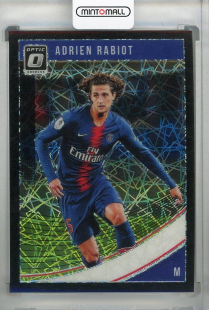 2018-19 Donruss Paris Saint-Germain Adrien Rabiot Base Optic Black Velocity Card serial 24 out of 25