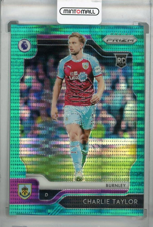 2019-20 Panini Prizm Premier League Breakaway Burnley Charlie Taylor Base Teal RC card serial 12 of 35