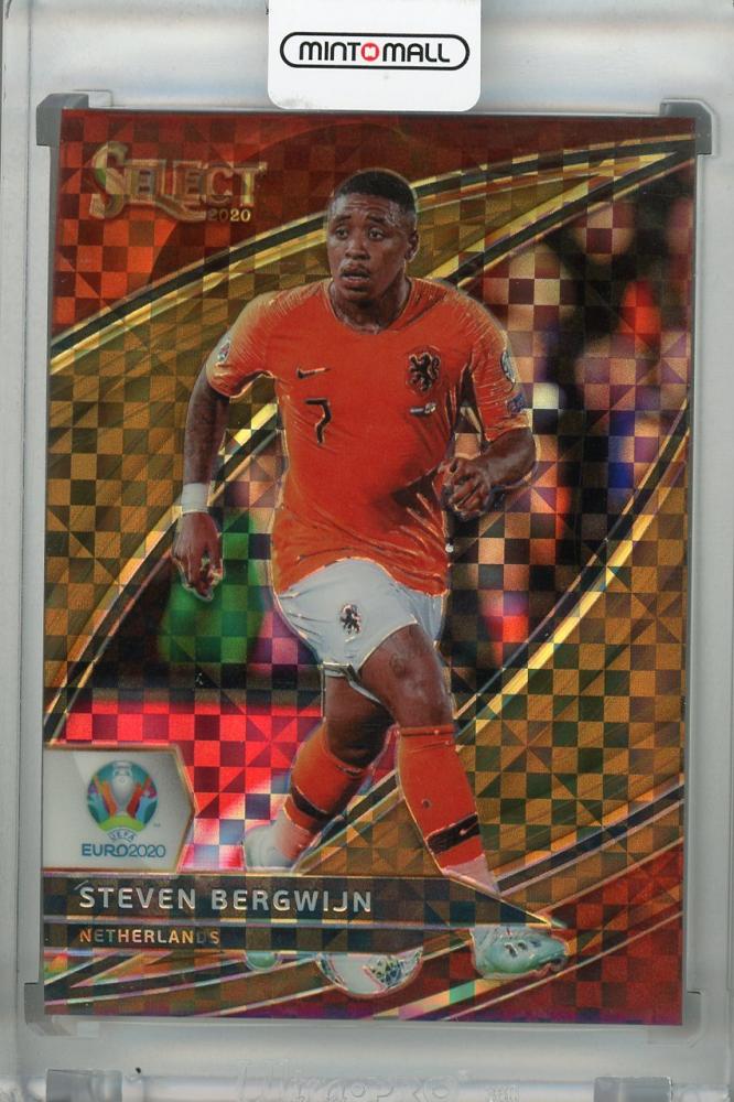 2020 Panini Select UEFA Euro Preview Steven Bergwijn Netherlands Base Field Level Copper parallel trading card numbered 09/49