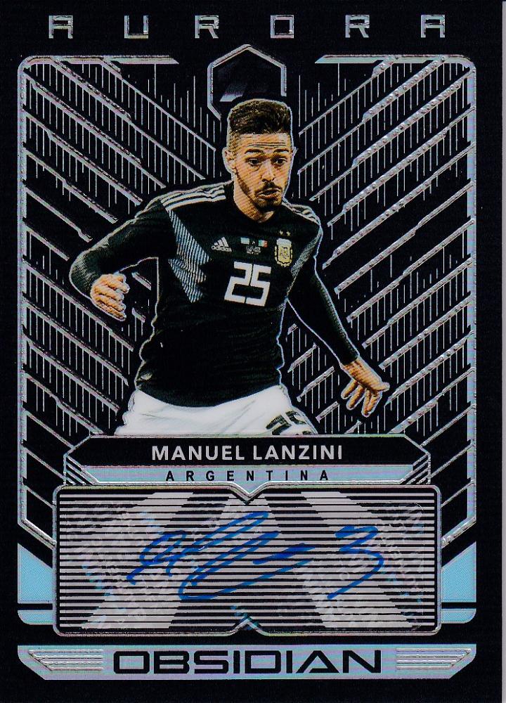 2019-20 Panini Obsidian Manuel Lanzini autograph card from Argentina numbered 126 of 149