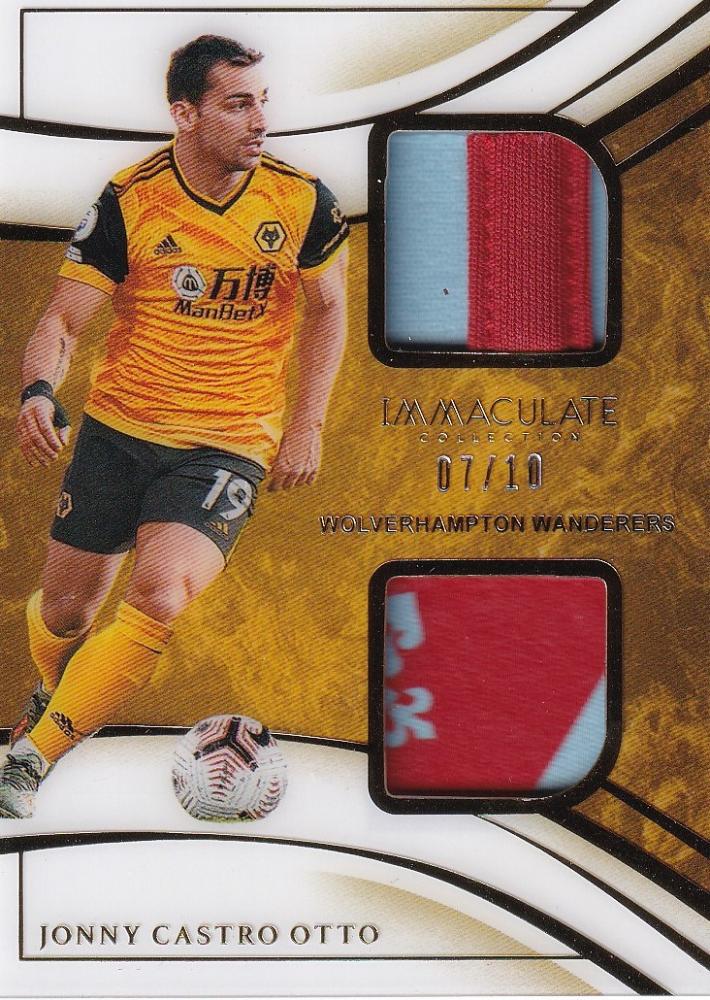 2020 Panini Immaculate Collection Jonny Castro Otto Dual Patches numbered 07 out of 10 sports trading card