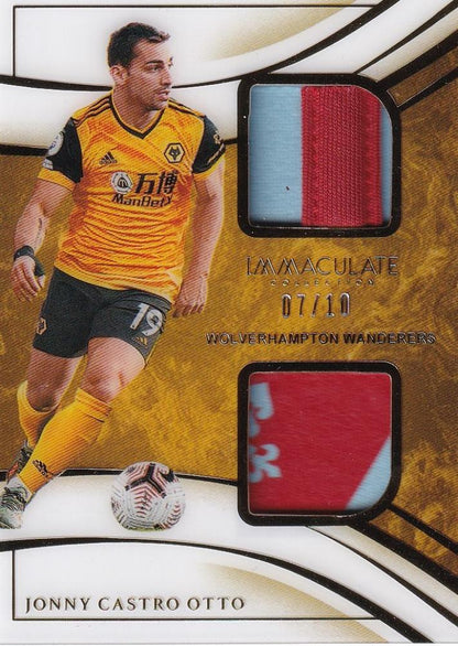 2020 Panini Immaculate Collection Jonny Castro Otto Dual Patches numbered 07 out of 10 sports trading card