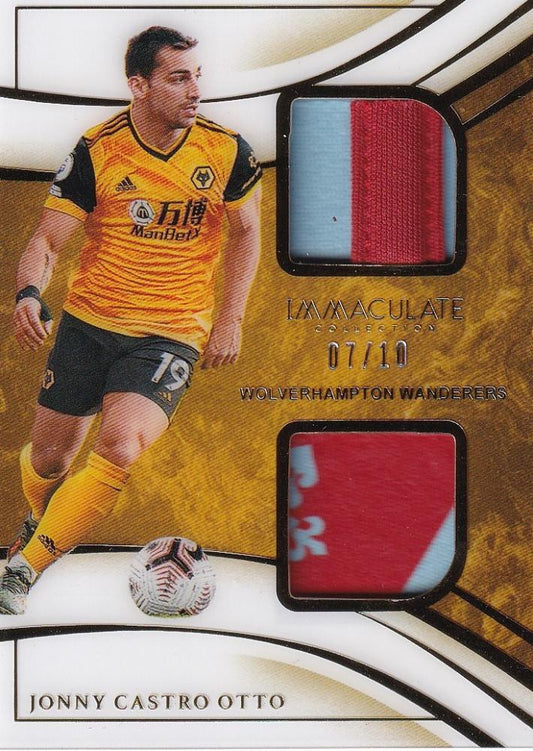 2020 Panini Immaculate Collection Jonny Castro Otto Dual Patches numbered 07 out of 10 sports trading card