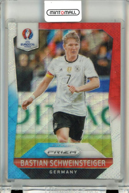 2016 Panini Prizm UEFA Euro Bastian Schweinsteiger #46 Prizms Red and Light Blue Germany trading card